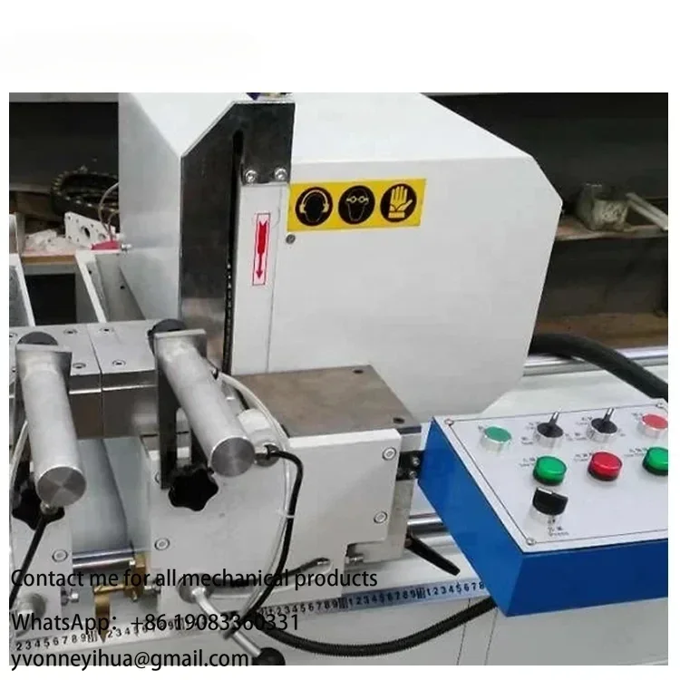 Serra de corte de alumínio e upvc de cabeça dupla para fabricante de janelas e portas de PVC