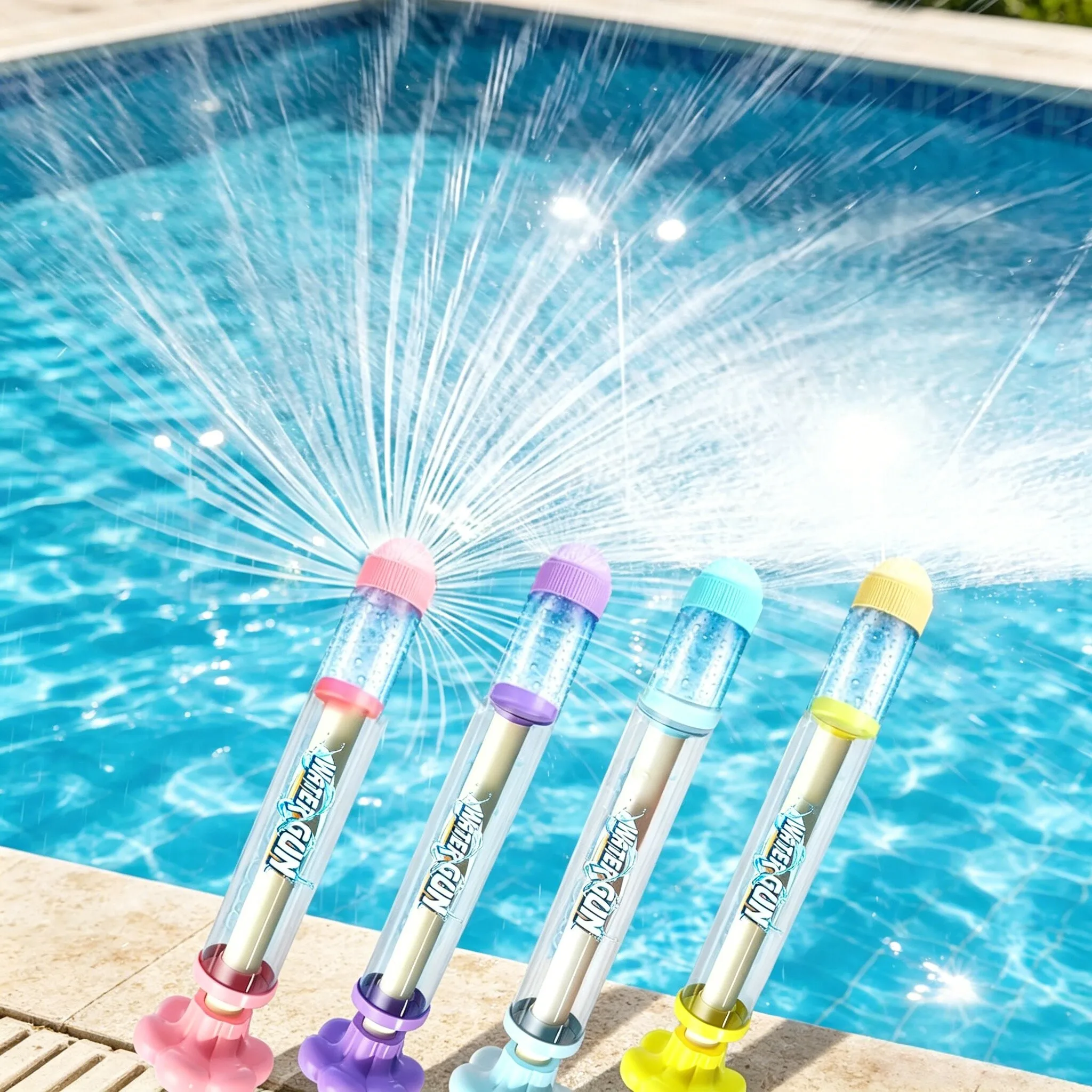 

Multi Nozzle Fireworks Spray Push Water Blaster Beach Pool Gear For Summer Outdoor Festival Group Water Party & Leisure Supplies