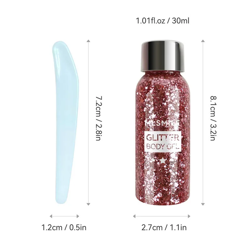 

MLSMILE Eye Nail Hair Face Gel Art Waterproof High Gloss Glitter Body Multifunctional Makeup Decoration Party Festival 2025 New