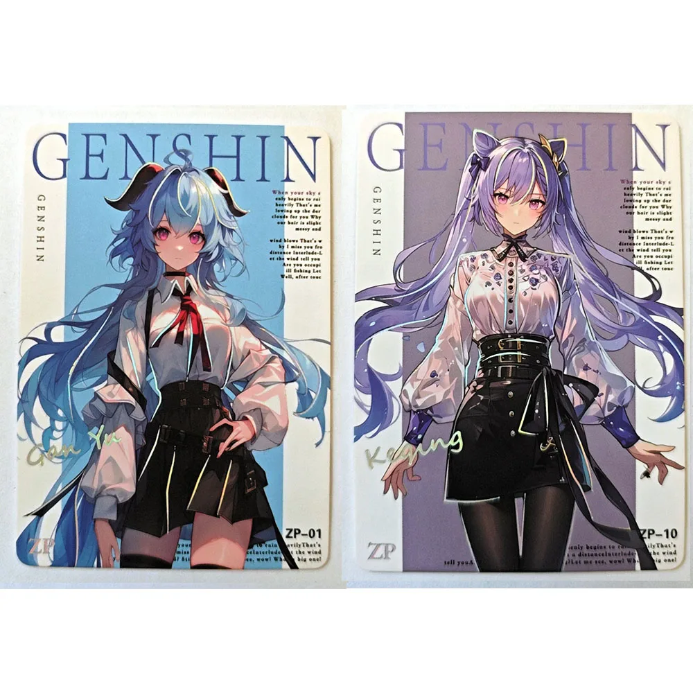 Anime Goddess Epoch ZP Kafka Kamado Nahida Yelan Premium Flash Card Boy Games Toys Collectible Cards Christmas Birthday Gifts