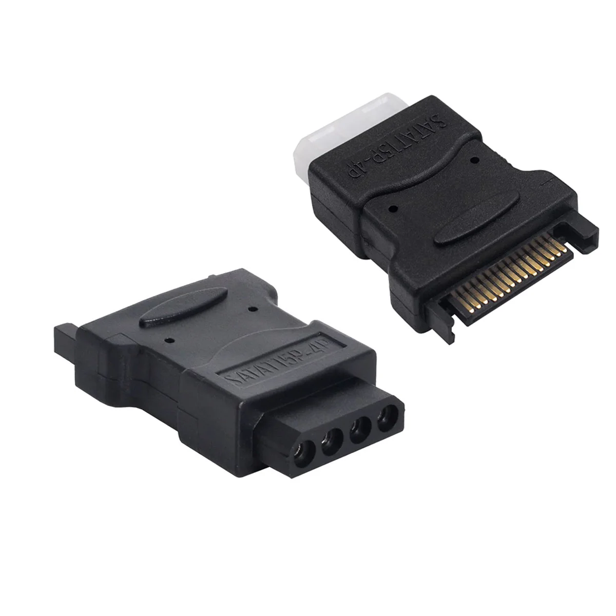 SATA Male to molex Female Adapter,SATA to LP4,molex to SATA Power Adapter,15Pin SATA Male to 4 Pin IDE Female Adapter Connector