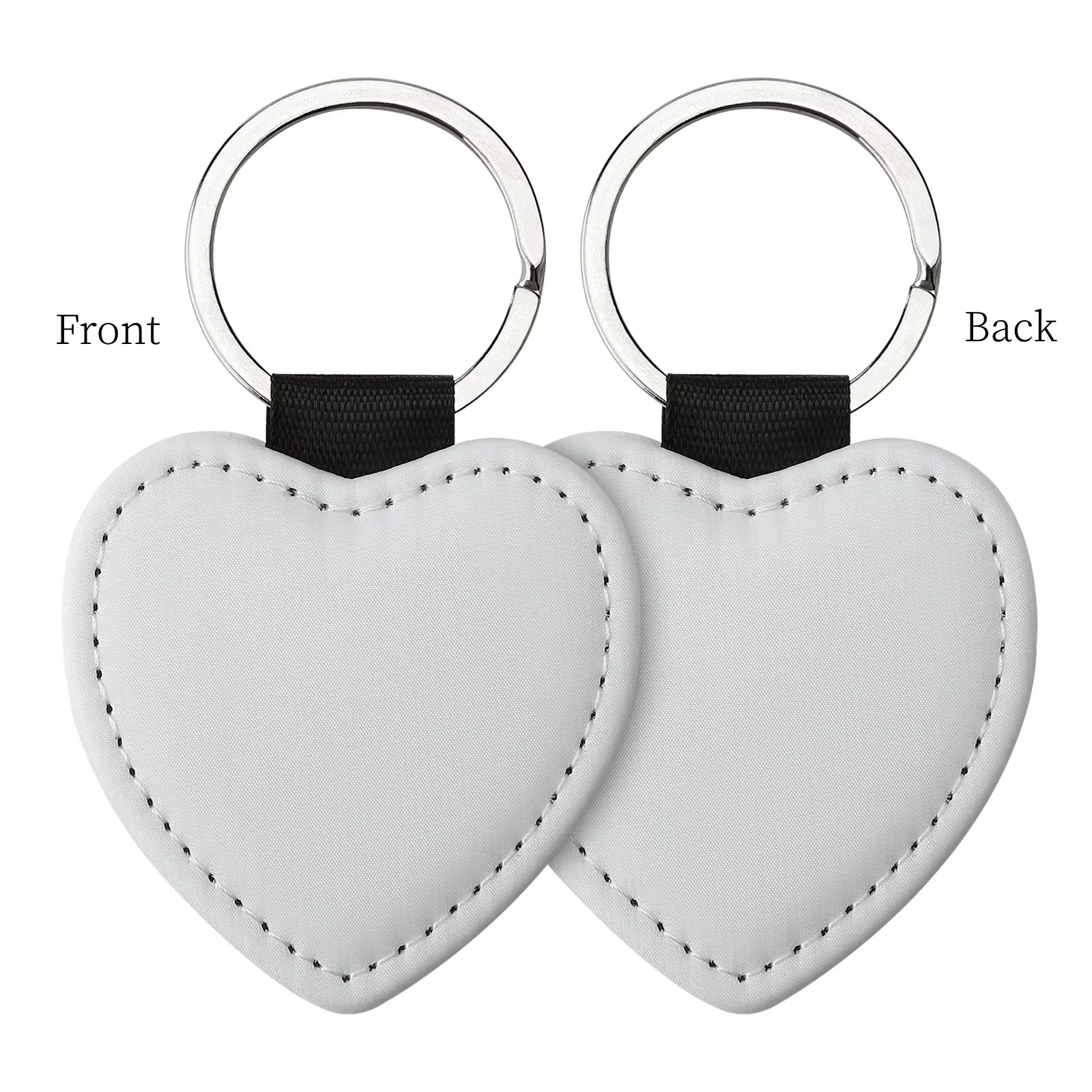 20 stuks PU sleutelhanger sleutelhangers PU lederen sleutelhanger sublimatie blanks sleutelhanger kleine cadeaus voor vrouwen auto tas accessaries DIY logo