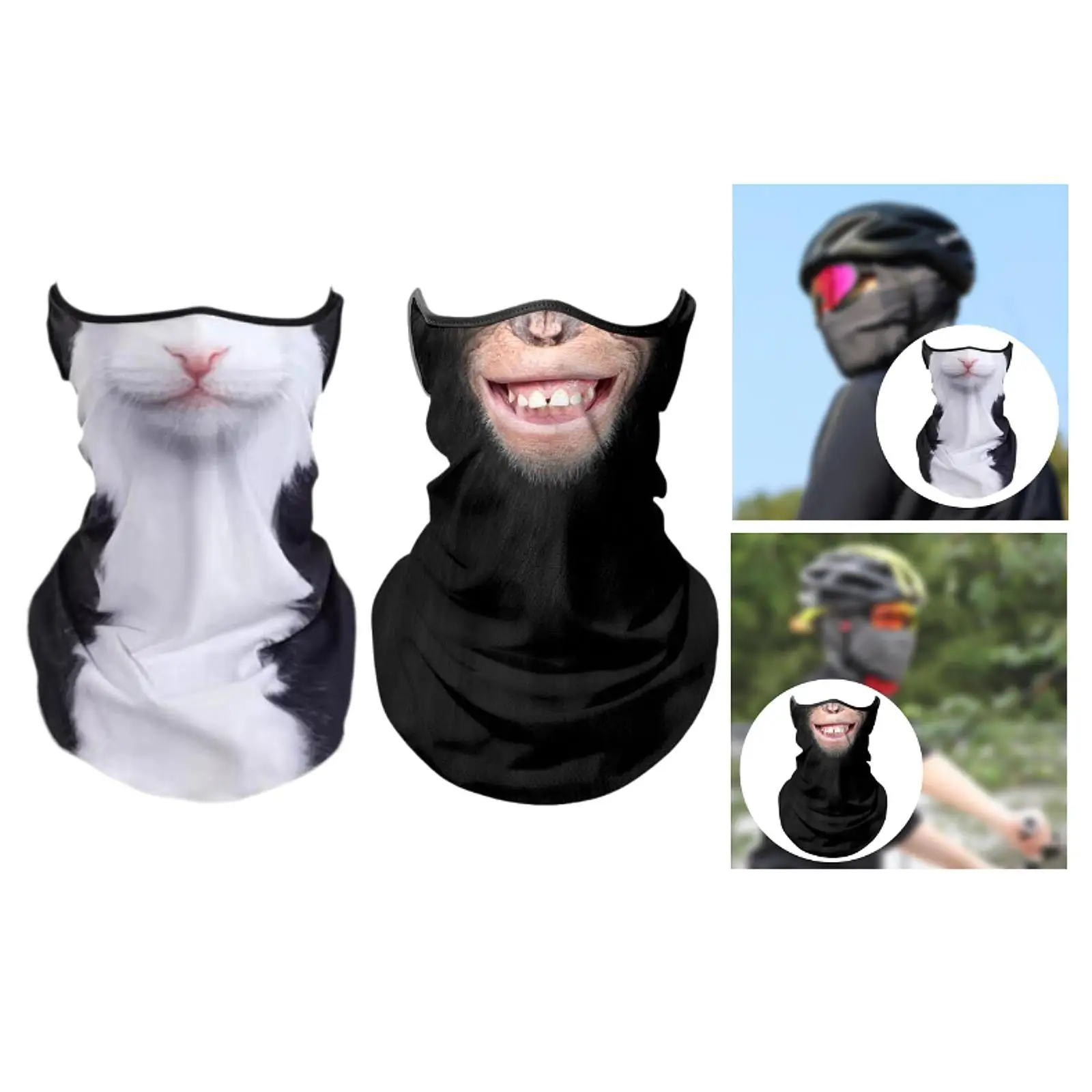 

Bandana Scarf Face Cover with Ear Hanging Creative Breathable Ride Mask for Running Fishing Workout Hiking Adults and Teenager