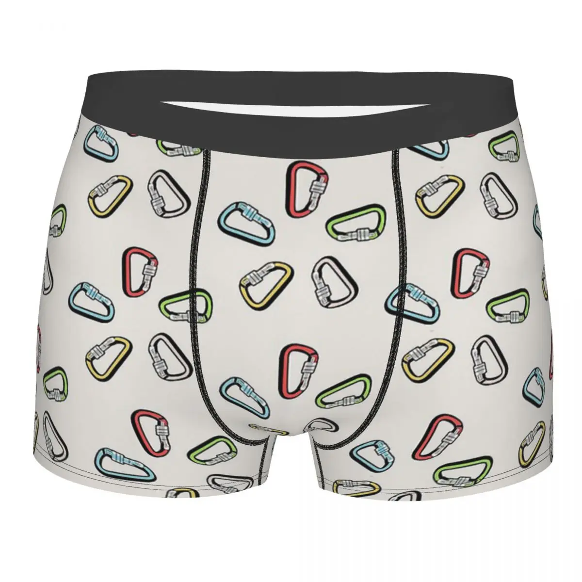 Colorful Carabiner Pack Man's Boxer Briefs Underpants Rock Climbing Highly Breathable Top Quality Birthday Gifts