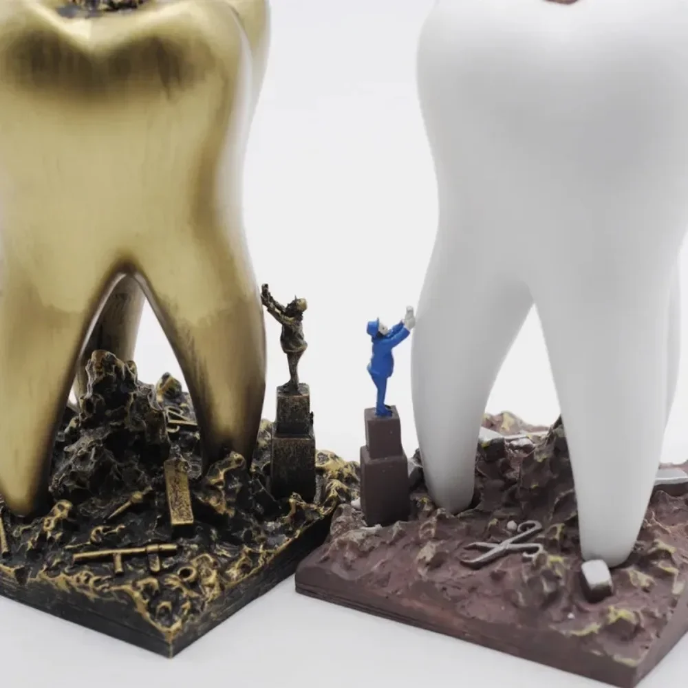 1 pz regalo dentista giocattoli in resina dentale artware denti artigianato odontoiatria clinica decorazione articoli di arredamento scultura creativa