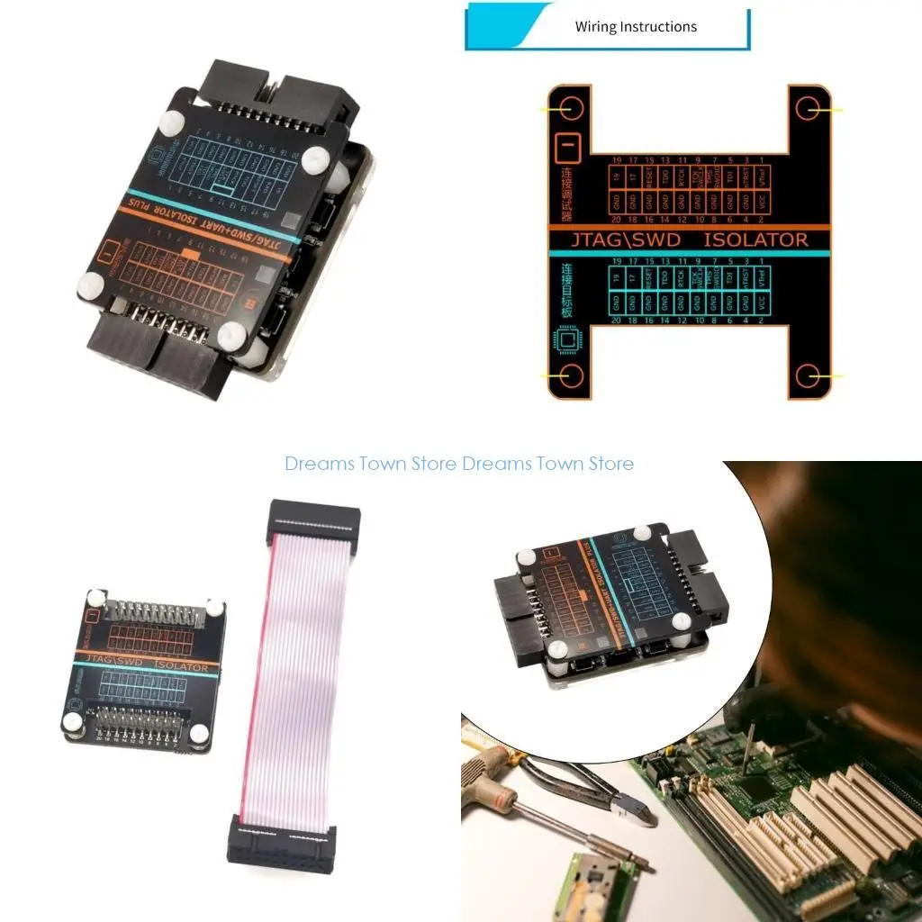 

HX6A Voltages Backflows Prevention JTAG SWD Isolator Module for JTAG SWD Debuggers Used in Highly Power Circuits Protectors