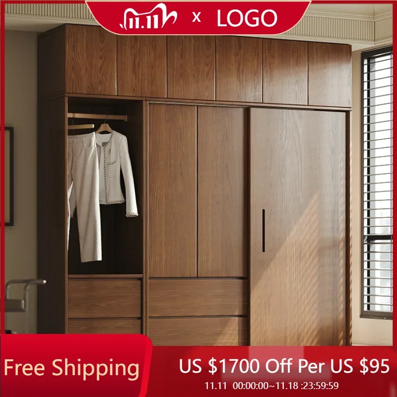 

Storage Wood Wardrobe Drawer Nordic Doors Open Closets Bedroom Wardrobes Cabinet Shelf Ropero Armable De Ropa Bedroom Furniture