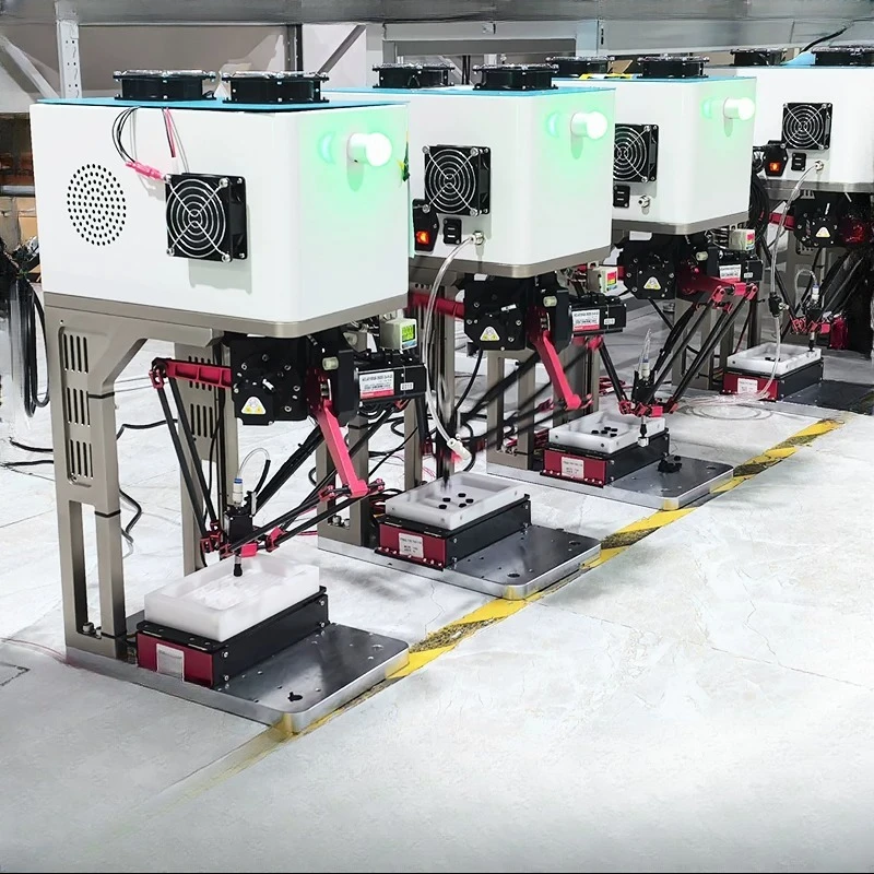 Manipulator Flexible Feeding Vibrating Plate Automatic Parallel Robot High Efficiency Spider Hand Swing Plate Machine