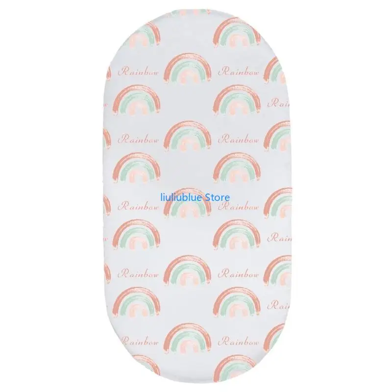 

Cradle Fitted Sheet Bassinet Mattress Case Baby Crib Bedding Skin Friendly Sheet 62CF