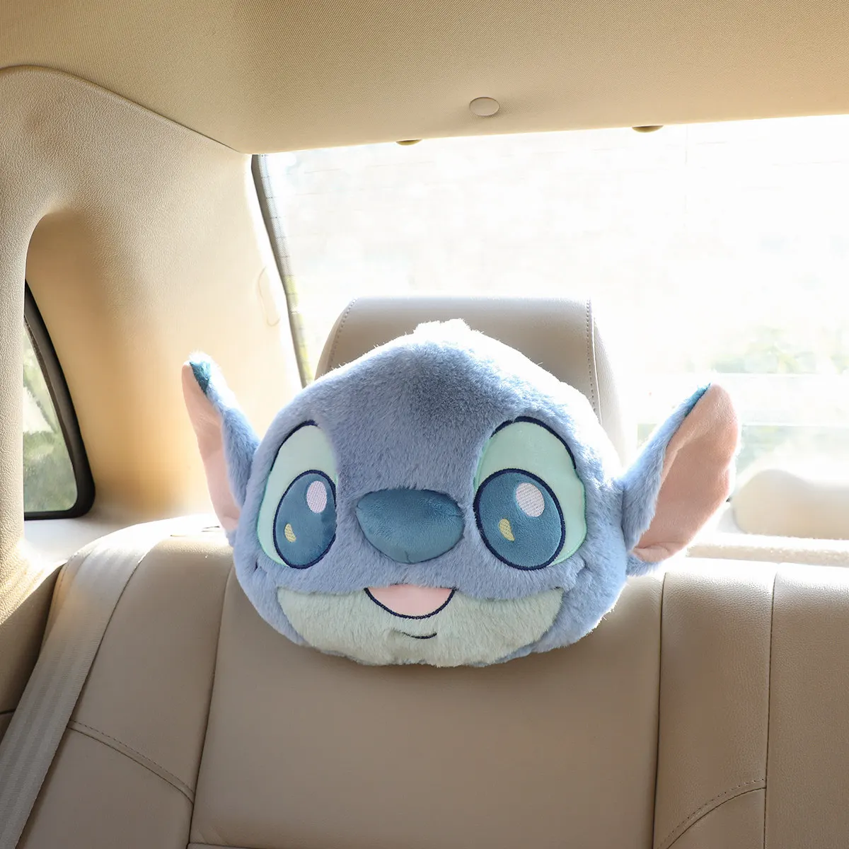 Disney Stitch Back Cushion Cuddly Throw Pillow Stitch Stuffed Anime Cushion Headrest Car Home Decor Sofa Bed Birthday Gifts