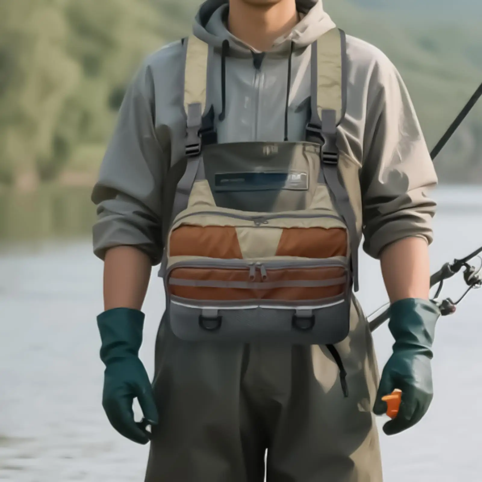 fly-fishing-chest-bag-vest-bag-for-storing-fishing-tackle-adjustable-chest-strap-waterproof-tackle-storage-pouch-with-zip