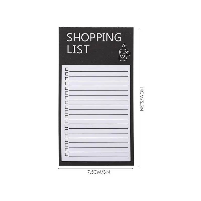 Grocery List Magnet Pad For Fridge Magnetic Memo Pad To Do List Notepad Convenient Magnetic Backing Notepad Message Board Notes