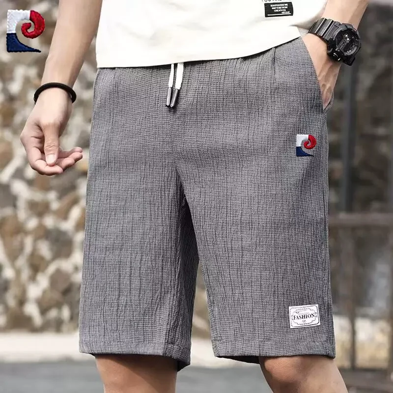 

New men's high-quality casual shorts for summer fashion, casual sports, plus size loose five quarter pants