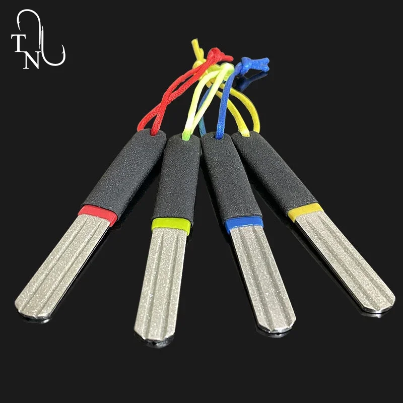 TN109 10cm 20g Afilador De Anzuelos Hook Grinder Fishing Hook File Line Double Sided Diamond Fishing Hook Sharpen - Image 2