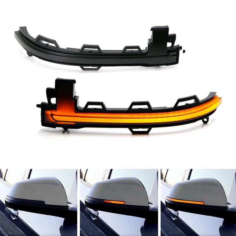 

Дымчатый боковой зеркальный последовательный указатель поворота для BMW X3 F25 X4 F26 X5 F15 X6 F16 2014-2018 Светодиодный динамический указатель поворота 12 В