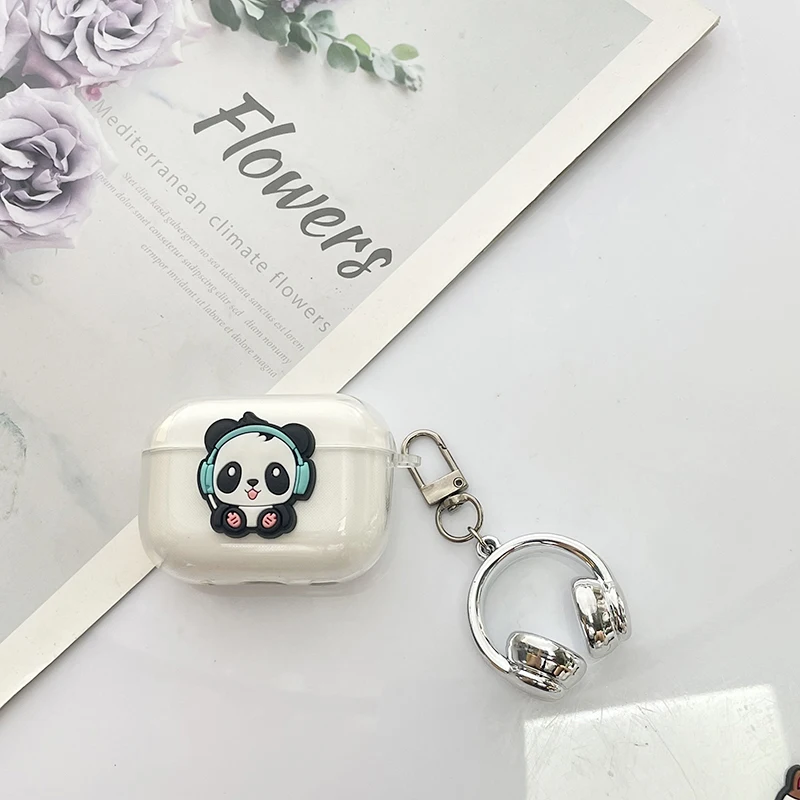 cute Panda case Redmi Buds 6 Lite /buds 6 pro Case Cute Silicone Transparent Earphone Cover redmi buds 6lite Cover