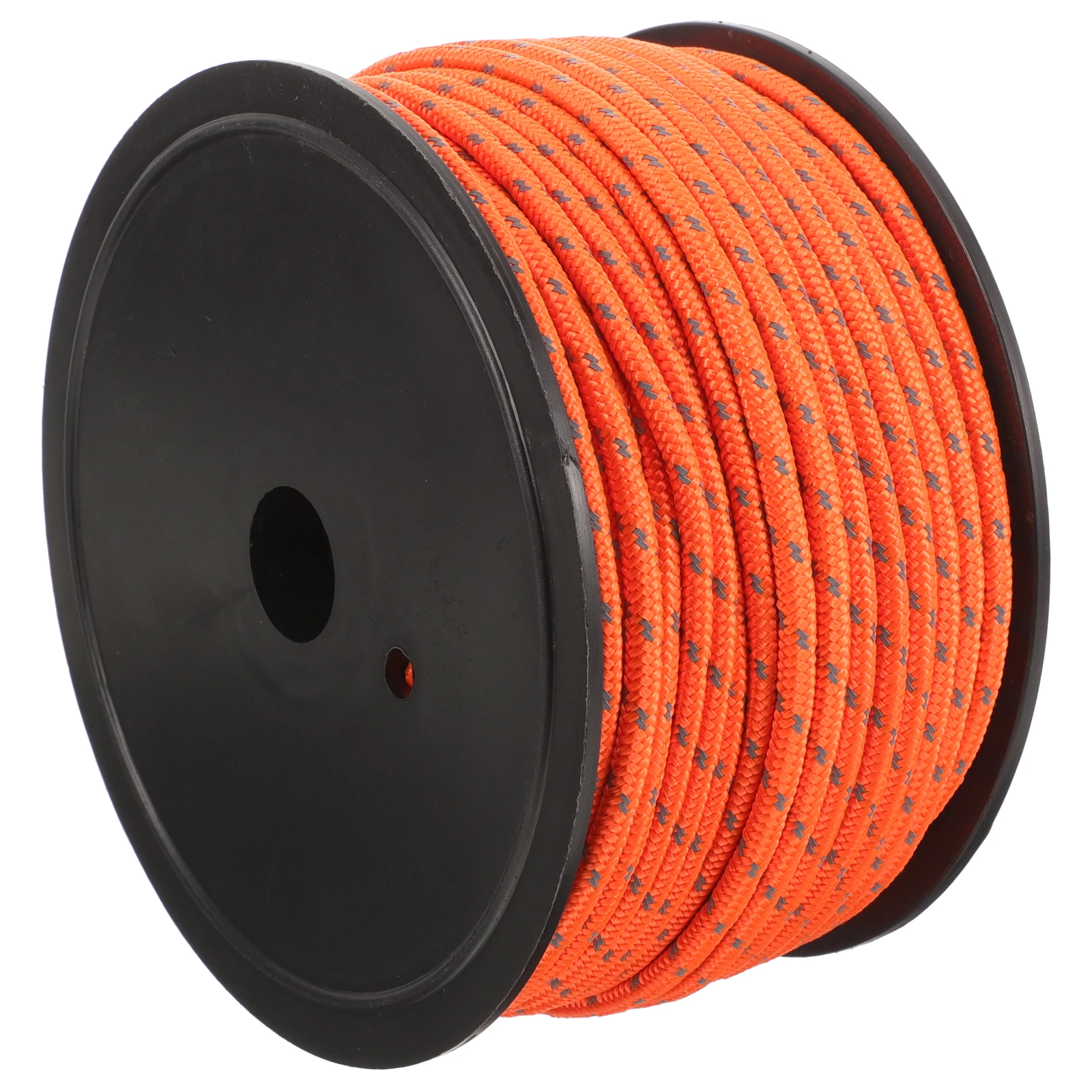 

5mm 50m Reflective Windproof Camping Rope Outdoor Tent Cord High Visibility Orange for Hiking Climbing Adventure