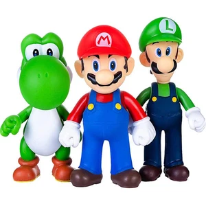 Permainan Super Mario Bros Boneka Kartun Model Tokoh Anime Luigi Yoshi Mario Mainan Model Koleksi Kreatif untuk Hadiah Ulang Tahun Anak-anak 10 game super mario penjualan terbaik - №