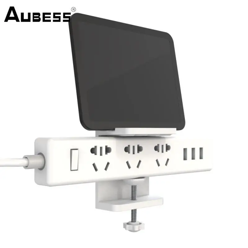 Phone Storage Rack Abs High Quality Load-bearing Durable Strongly Office Strip Fixed Holder Convenient Socket Accessories