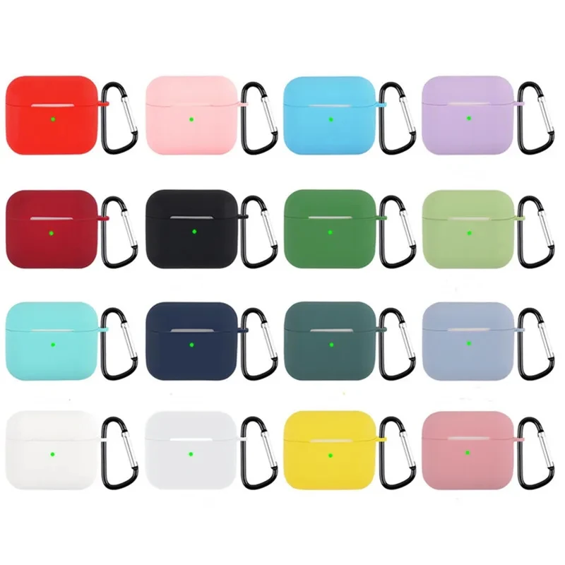 Silicone Earphone Case for Apple Airpods 3rd generation Earphone Cover Protective Case for Airpods 3 Headphones Case with Hook