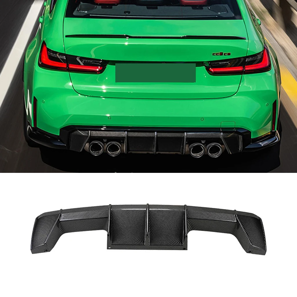 

Glossy black Car Rear Bumper Diffuser Lip Side Splitters Spoiler Lip Rear Bumper Protector For BMW G80 M3 G82 M4 2021 2022 2023