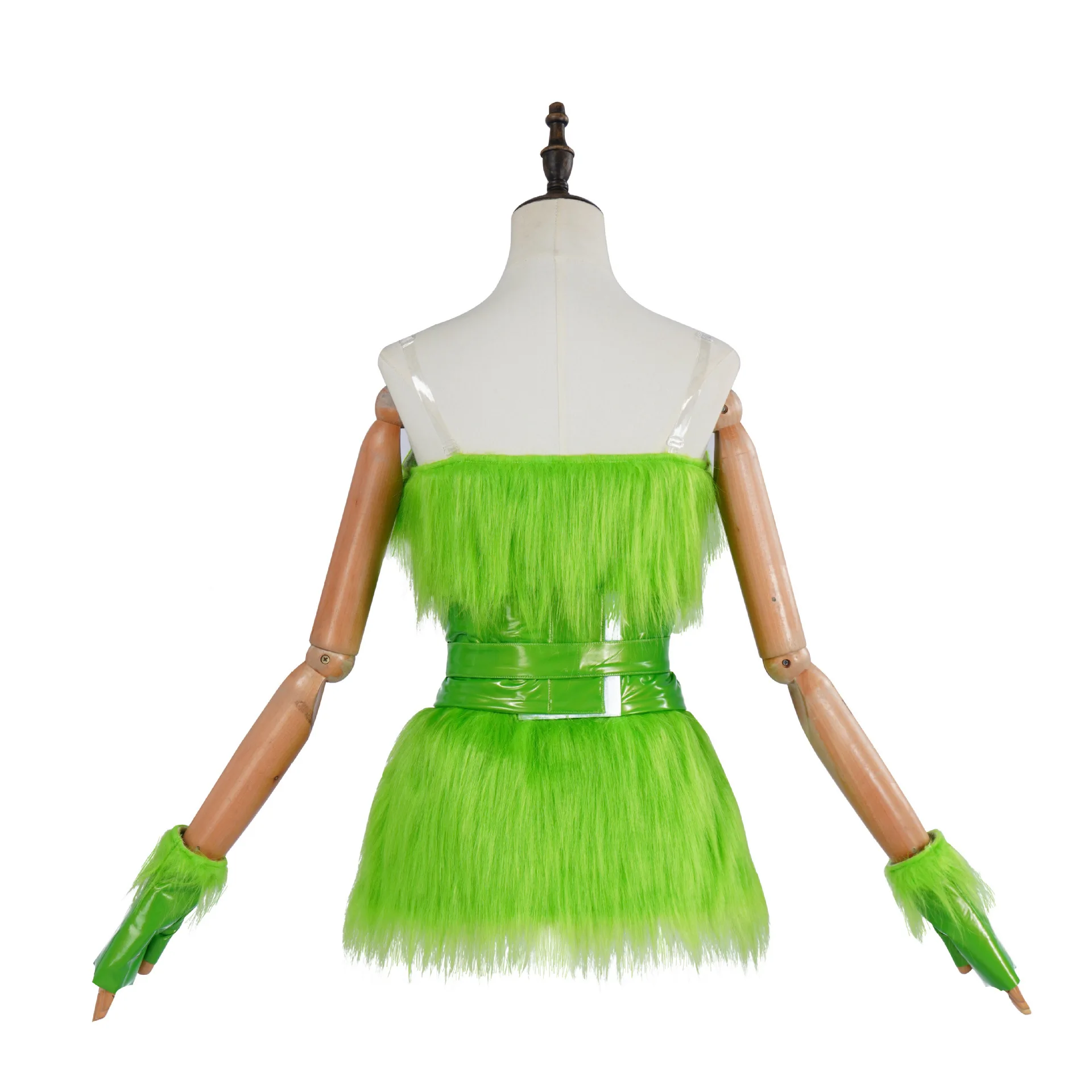 

Green Grinch Costume For Halloween Popular Cosplay Outfit For Trick-or-treating Furry Monster Costume Grinch Performance Costume
