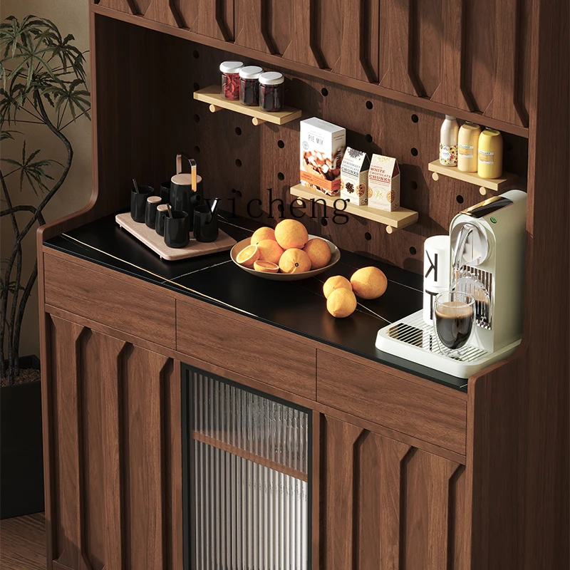 YFY  retro medieval style kitchen multi-functional combination cabinet storage sweeping robot storage storage side cabinet