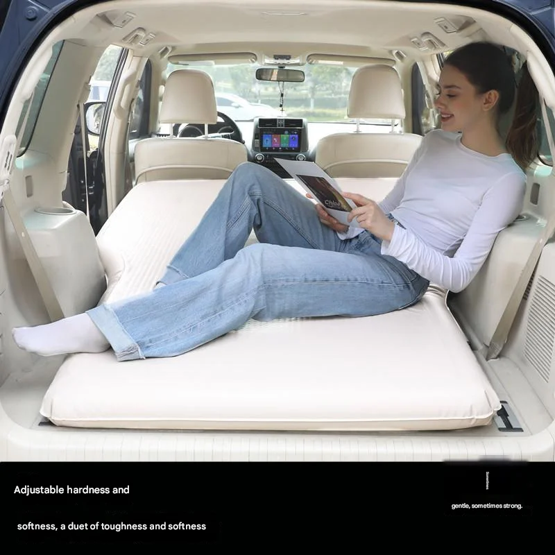 مرتبة تخييم خارجية، سرير سيارات الدفع الرباعي مريح ذاتي النفخ، وضع قابل للنفخ من إسفنجة TPU المتينة #3