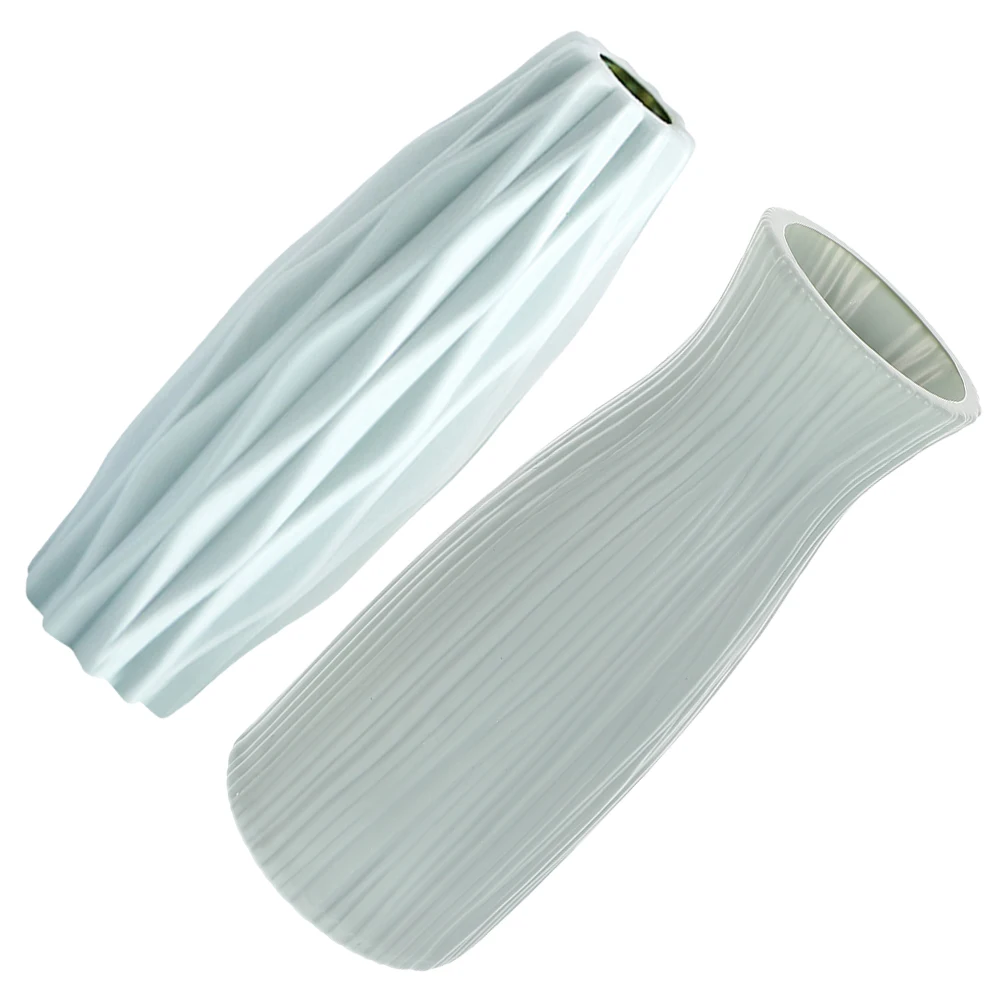 

2 pcs Creative Flower Arrangement Vases Stylish Ceramic Home Office Decorative Vase For Diy Dried Flower Display Pp Material