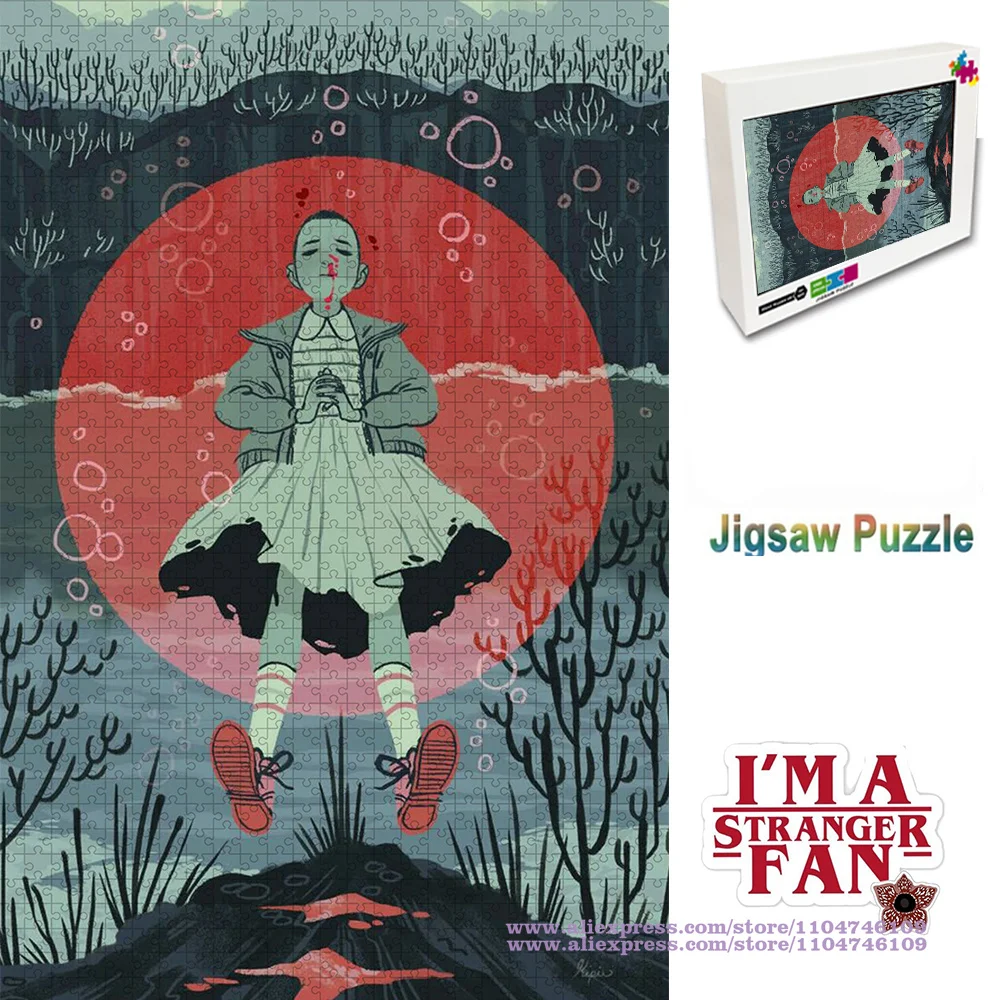 

Stranger Things Puzzle Jigsaw 108/200/300/500/1000/1500Pcs Characters Eleven Intelligence Puzzle Unique Gift with Box Home Decor