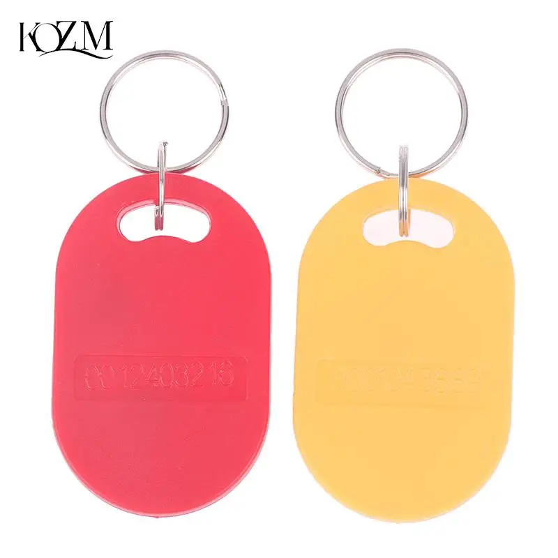 Dual Chip Frequency RFID 125KHZ T5577 13.56MHZ Changeable Writable IC+ID Rewritable Composite Key Tags Keyfob