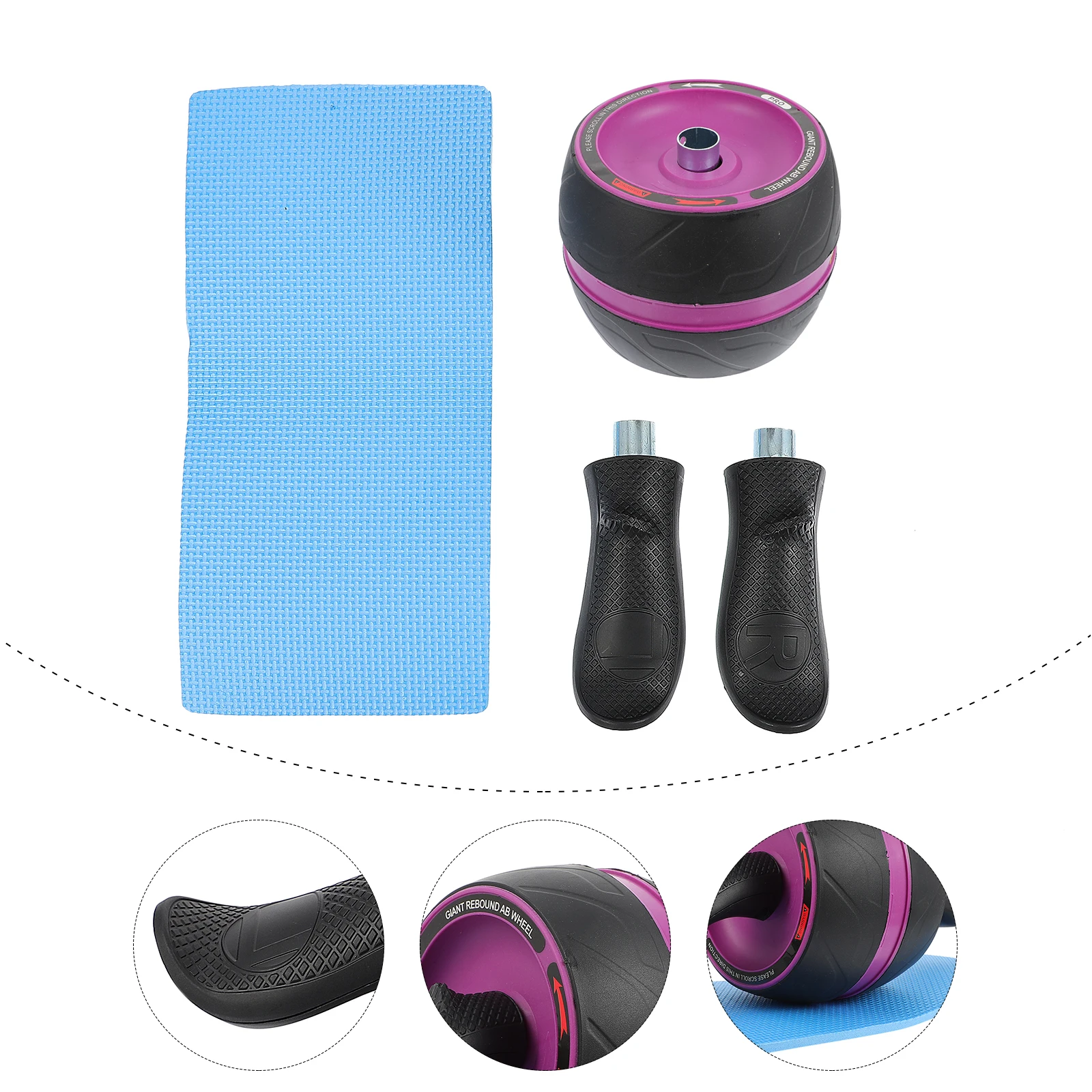 

Ab Wheel Home Workout Equipment Exercise Roller Pad Scroll Abdominal Abs for Fitness