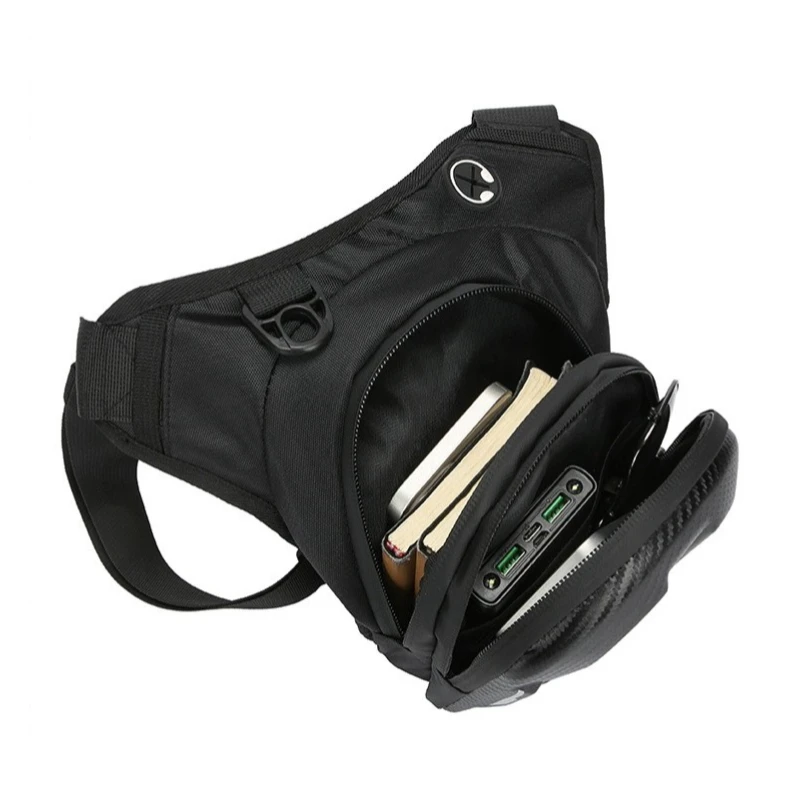 حقيبة ركوب الساق، معدات الدراجات النارية، حقيبة فارس عاكسة مقاومة للماء للرجال، حقيبة خصر كروس للسفر للدراجات النارية #2