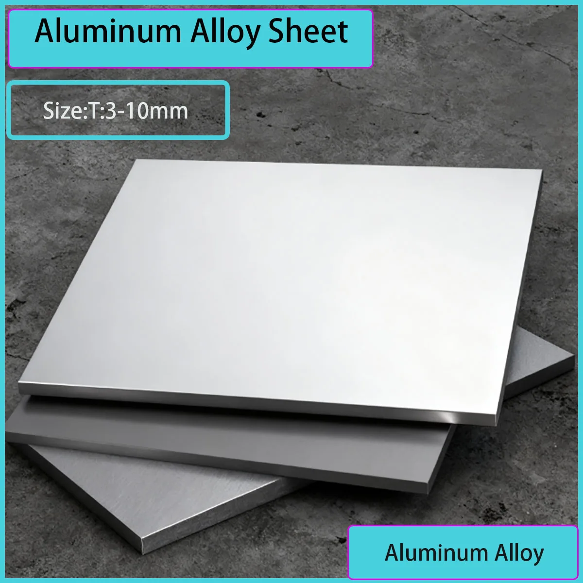 

3mm-10mm Aluminum Metal Sheet 100-500mm Width Aluminum Flat Plate DIY Frame Craft Metal Sheet High Quality Aluminum Plate