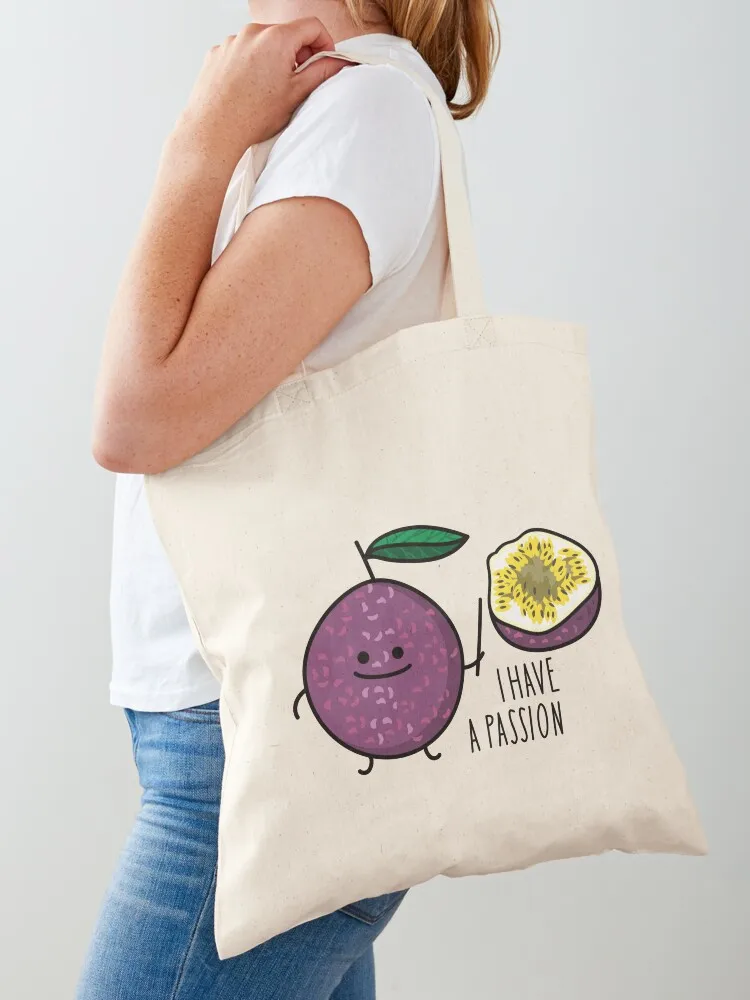 

Funny passion fruit passion Tote Bag female bag supermarket folding bag Portable shopping tote bags cloth bags