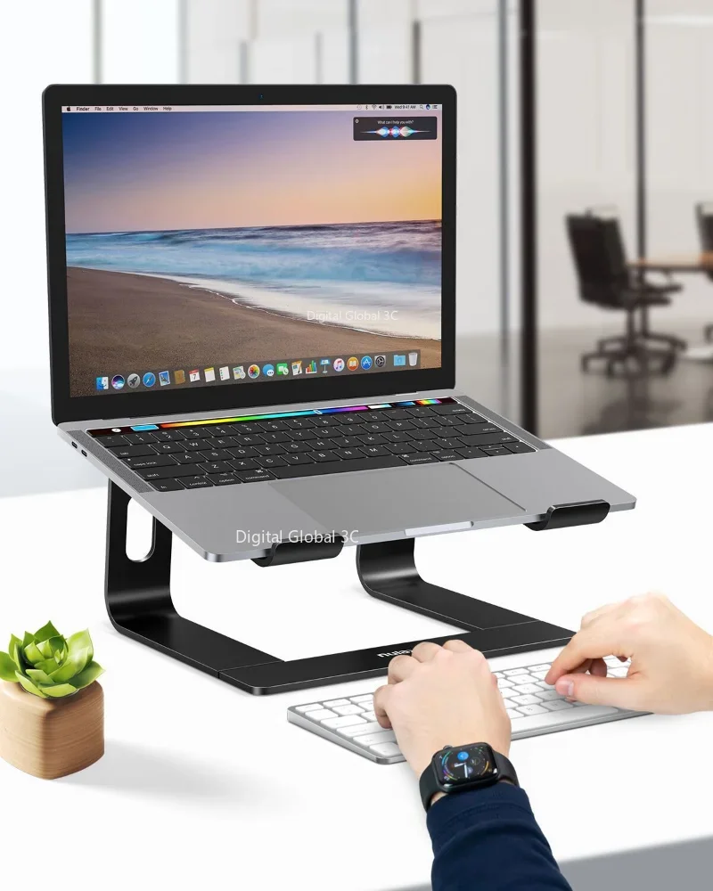 Supporto per Laptop verticale supporto per Computer portatile ergonomico in alluminio supporto per Notebook Riser per Laptop supporto Macbook Pro