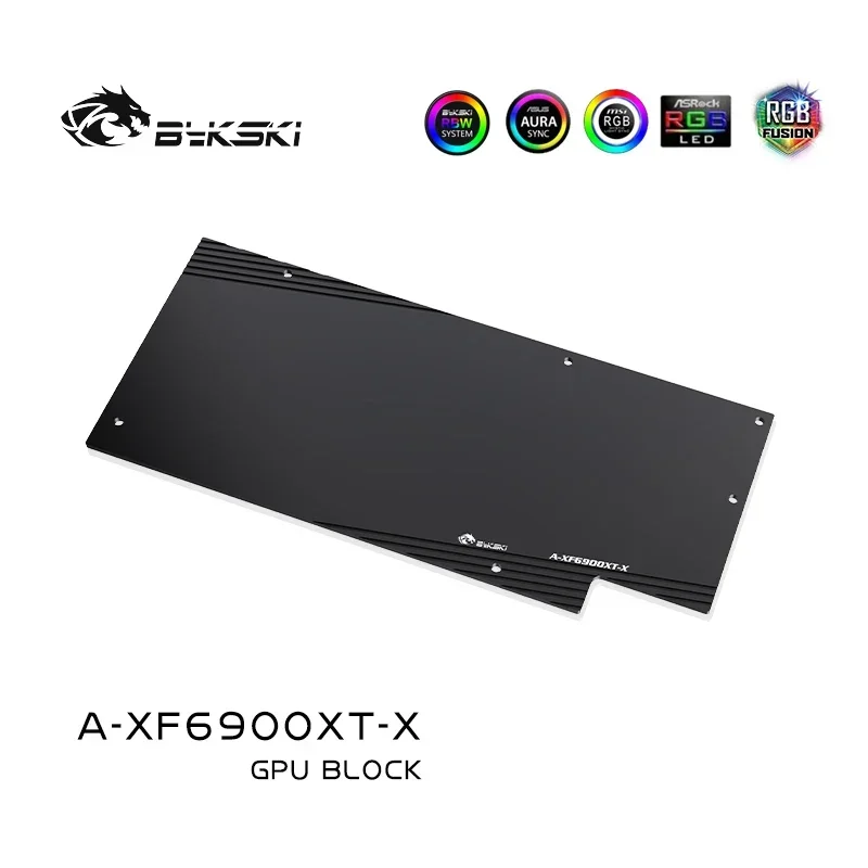 Bykski Water Block Use for XFX Radeon RX 6800 XT Speedster Merc 319/RX 6900XT GPU Card / Full Cover Copper Radiator Block