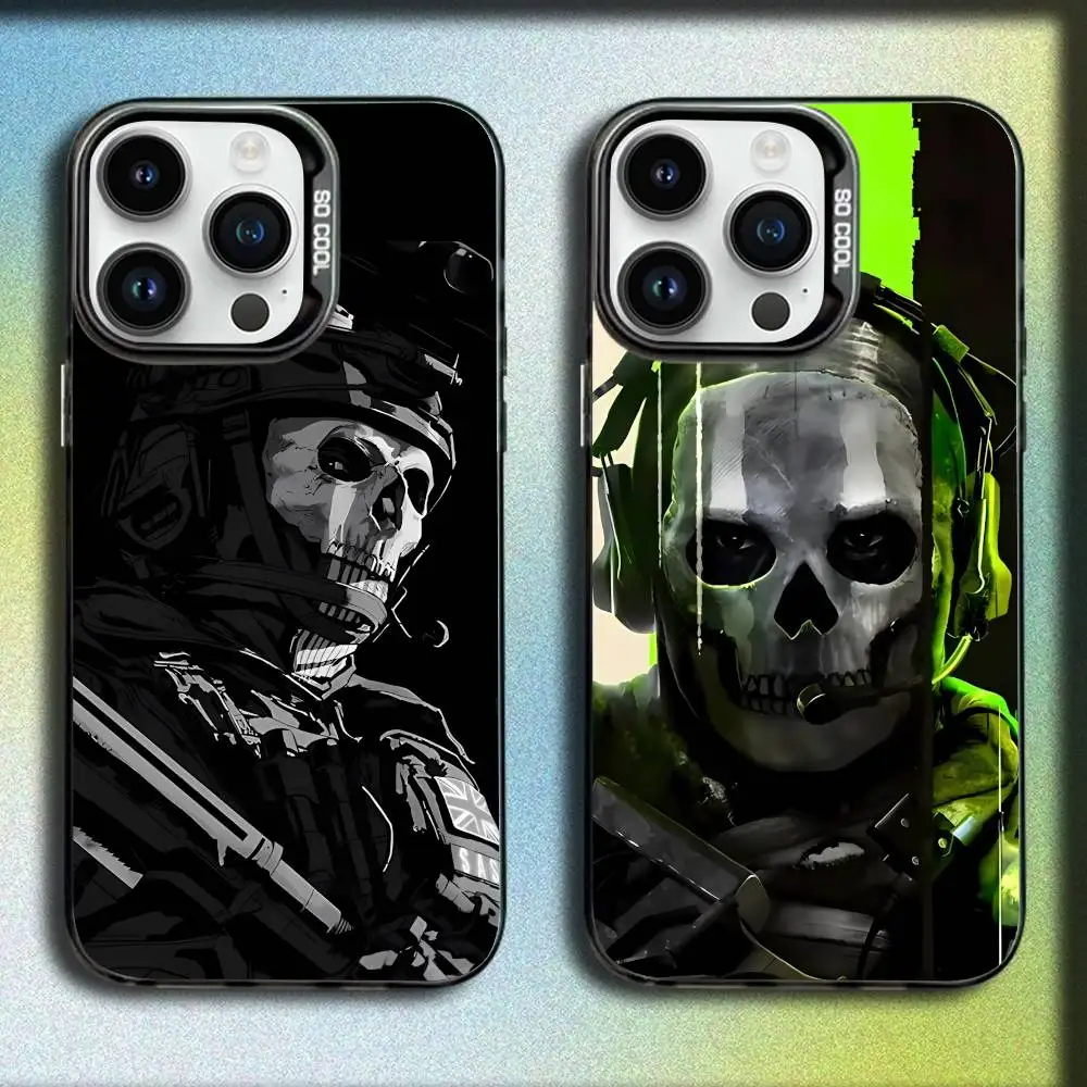 

C-COD Call Of D-Duty G-Ghost Phone Case For iPhone 17,16,15,14,13,12,11,Pro,Max,Plus,E,SE4,Air,Mini Black IMD Box