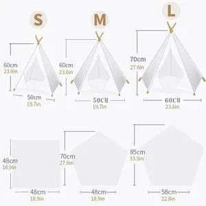 الأليفة تيبي خيمة للقطط المحمولة قابلة للإزالة قابل للغسل في الأماكن المغلقة جرو البيت مع وسادة السبورة سرير القط أعلى 8 مبيعات رخيصة لبيت - رقم 5