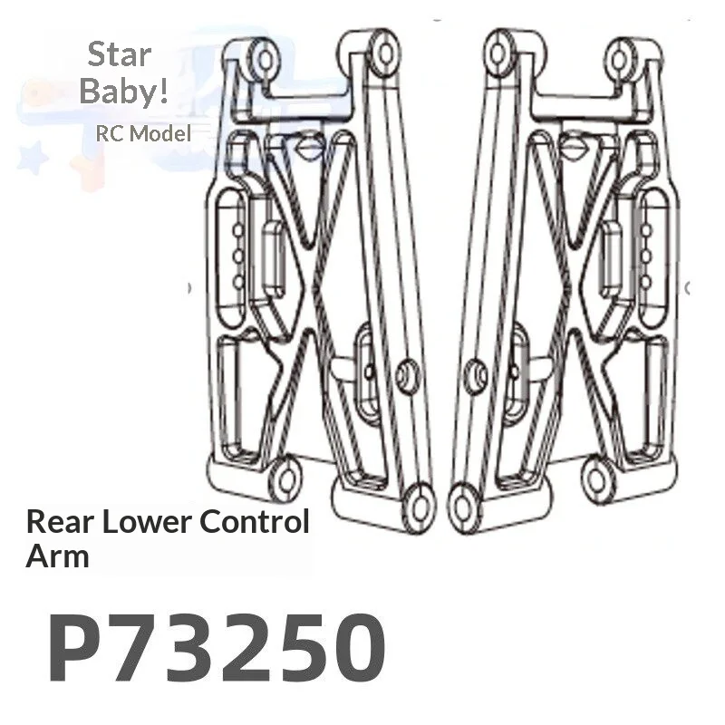 Mjx 7303 7304 Originele Accessoires Band Chassis Stuurkop Schokdemper Zwenkarm Trekstang Motor C Zitting Afstandsbediening CVD