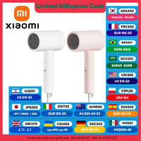 XIAOMI MIJIA H101 Portable Hair Dryer,Foldable,15m/s,50 million Negative Ions Dryers,4 Modes,1600W,220V CN Version With Adapter