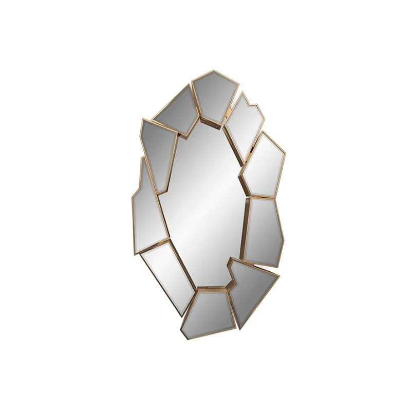 Irregular Design Retro Mirror Wall Nordic Hanging Abstract Large Mirror Corridor Room Decoration Aesthetics GN498TB