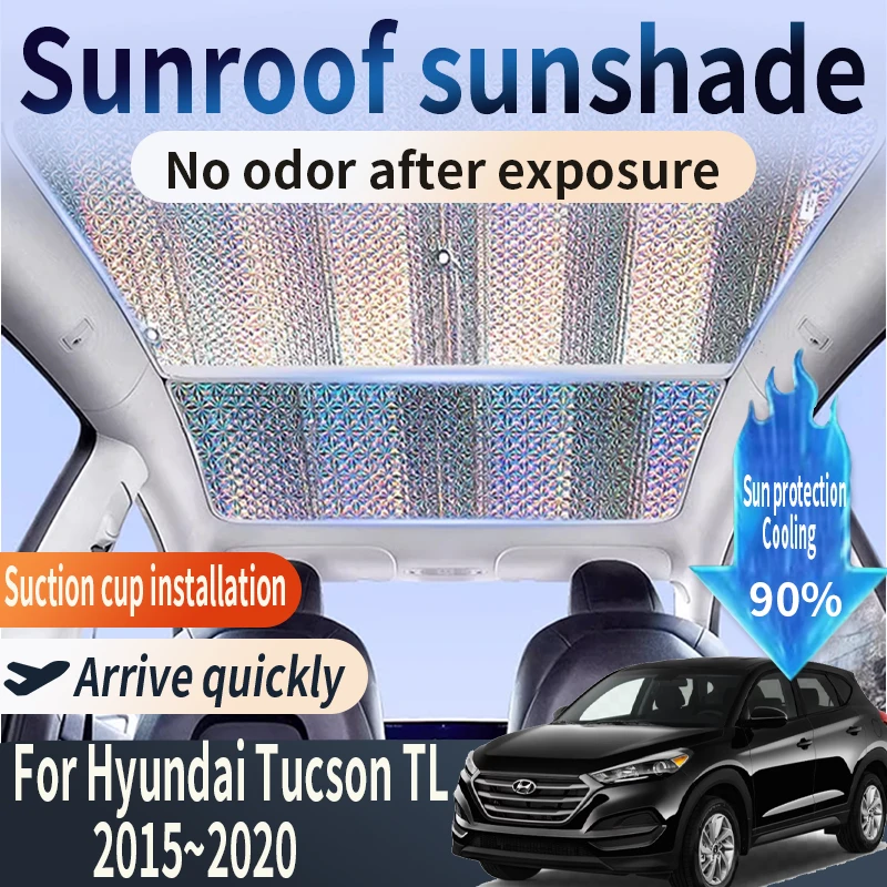 

Auto Part For Hyundai Tucson TL 2015~2020 2018 2019 Car Sunroof Sunshade 2X Heat Insulation Sun Protection Cooling Accessories