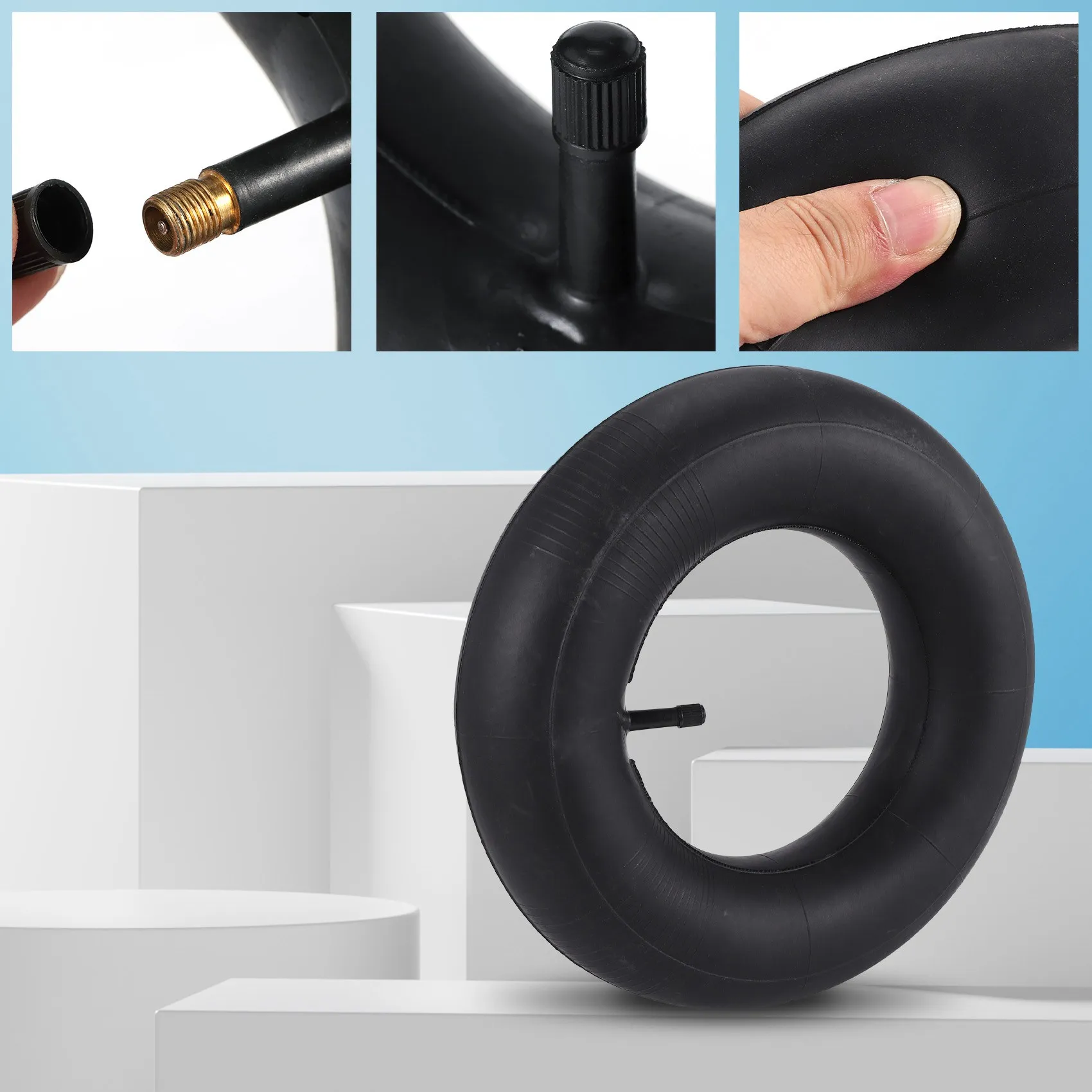 3.50 / 4.00-6 Tire Tube Inner Tube Tire Wheel 350 / 400-6 Innertube mini moto Rubber Valve 6