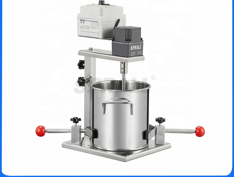 SPRALL Small Chemical Industry Paint Glue Food Cosmetic Laboratory Liquid Brushless Electric Manual Mixer Machine Mixer Blenderh