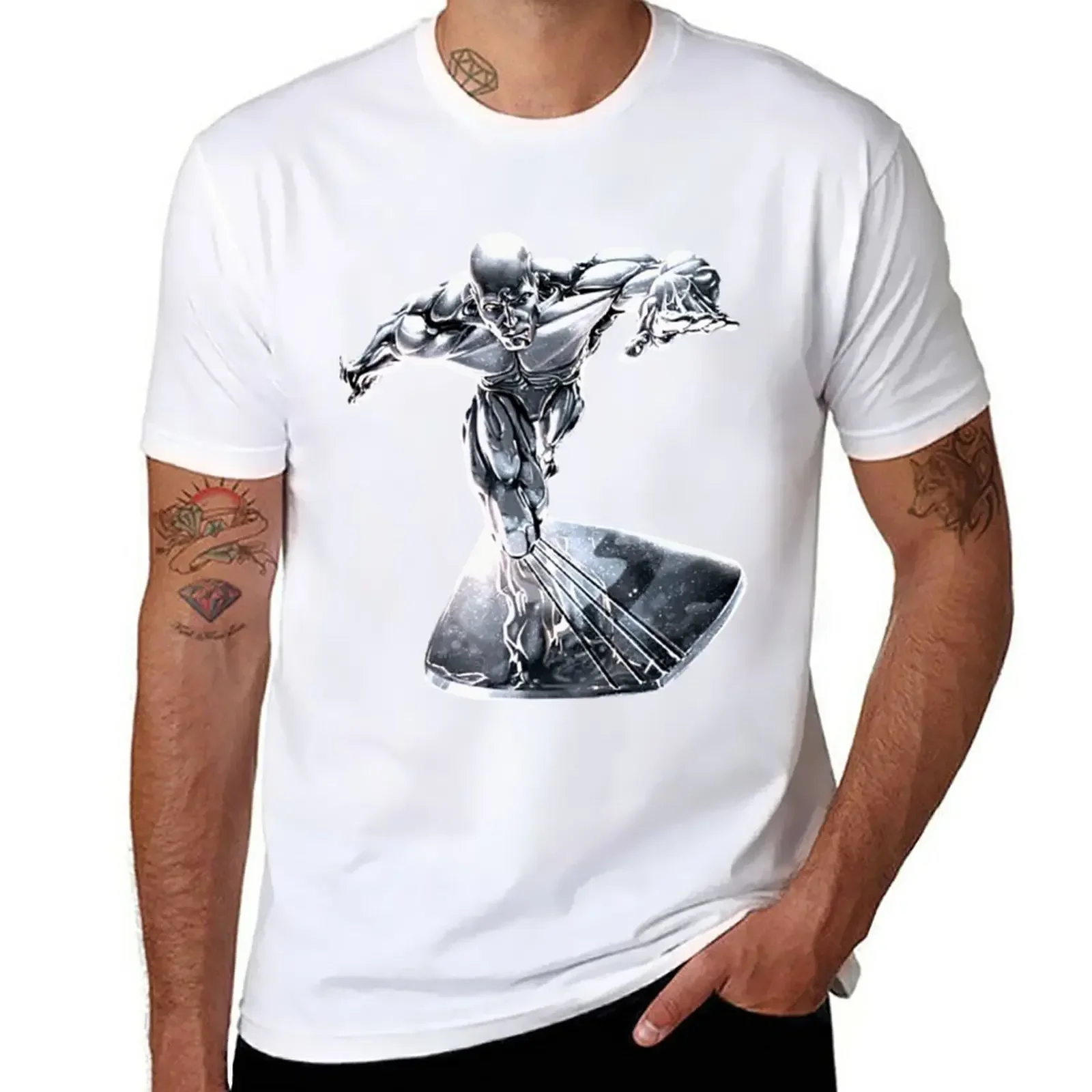 Silver Surfer T-Shirt anime clothes Aesthetic clothing oversized t shirts for men tshirts for mens designer clothing new arrival