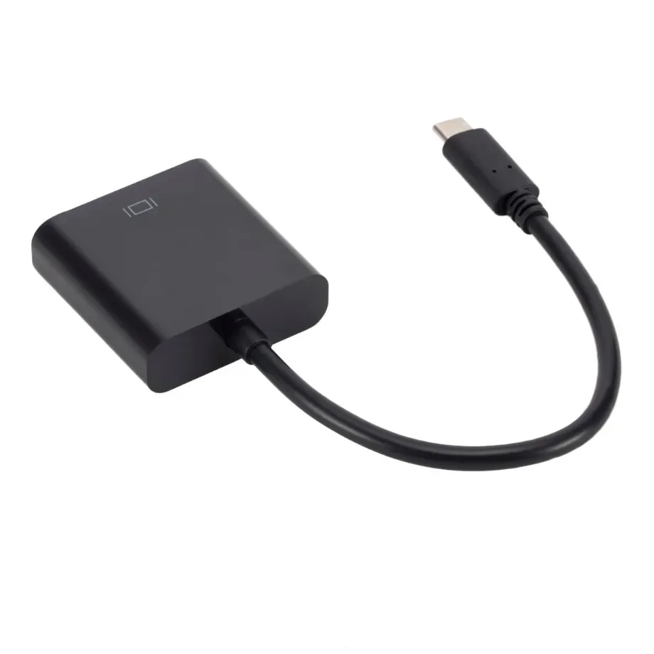 PzzPss typ C do żeńskiego adaptera VGA USB-C adaptera USB 3.1 do VGA dla Macbooka 12-calowego chromebooka Pixel Lumia 950XL Hot Sales