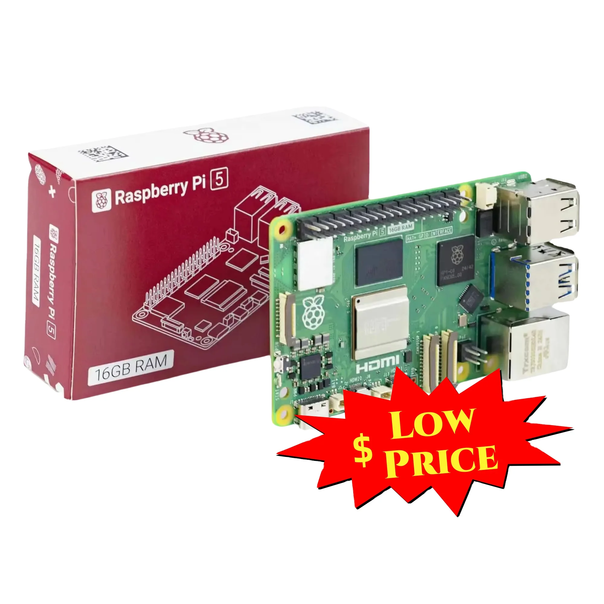 Seeedstudio New Product Original Raspberry Pi 5 Development Board Kit Wholesale Raspberry Pi 5 Model B 5B 2GB 4GB 8GB 16GB RAMAR