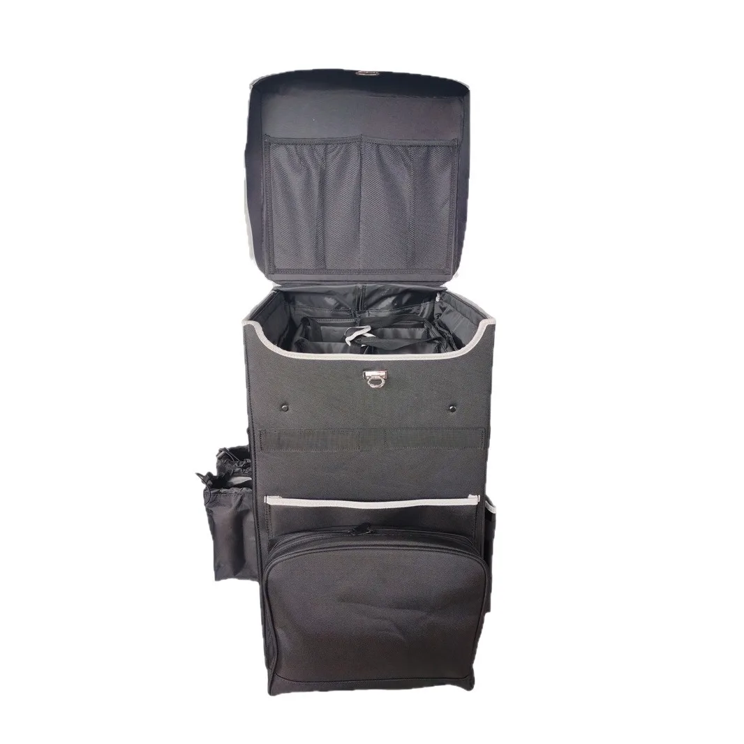 حقيبة تنظيف خاصة بالفنادق، مجموعة أدوات مع قضيب ربط دوار، حقيبة تخزين تنظيف متعددة الوظائف، صندوق تخزين مستقل #5