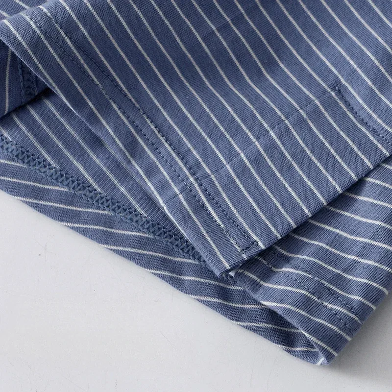 Mens Underwear Aro Pants Summer Breathable Cotton Boxers Youth Striped Boxershorts Pajama Pants  Mentrual Panties